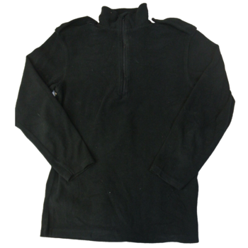 Black British Police Issue Half Zipped Fleece Top - main image