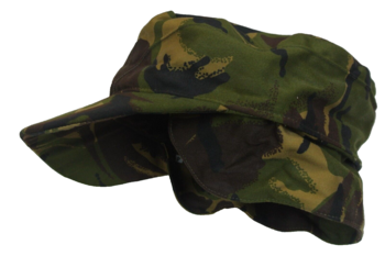 Crap Hat  Older style Heavier fabric Woodland Camo Combat Cap British Army - main image