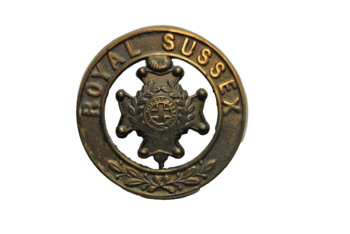 The Royal Sussex Regiment Infantry Cap Badge - main image