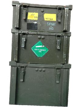 Aluminium Ammo Box Square Alloy Box Genuine Military Issue - main image
