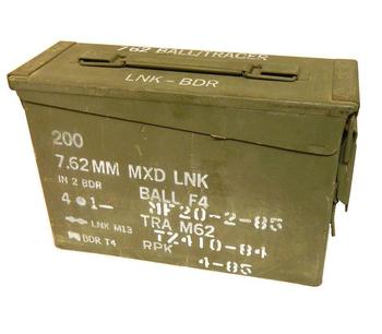 30 Cal Box Light Olive U.S. 30 Cal. Ammo Box 26cm x 17cm x 8cm, Nice Condition - main image