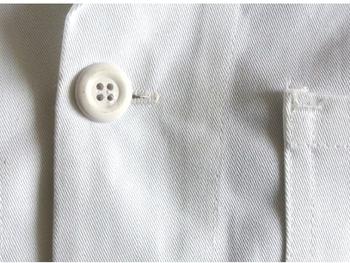 White Cotton Boilersuit Quality 100% Cotton White Boiler Suit With Button Front Fastening - main image
