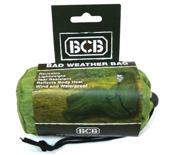 Bad Weather Bag Orange / Olive Green BCB Bad Weather Lightweight Micro Survival Bag - main image