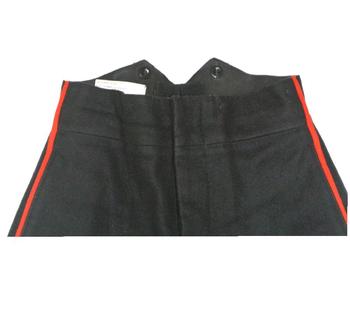 Foot Guards Musicians Black Bands Trousers With Thin Red Stripe - main image