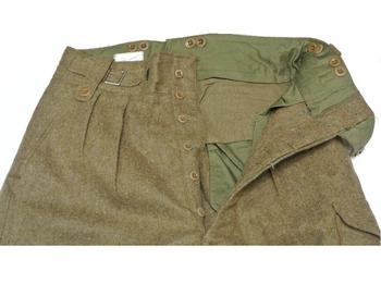 Battle Dress Trousers 1949 Pattern British Army Military Issue Khaki Trousers  - main image