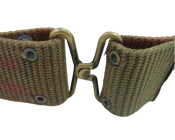 US Military Issue Wide 2 Inch Webbing Belt Vietnam Era for Individual Equipment LC-2 Alice Belt - main image