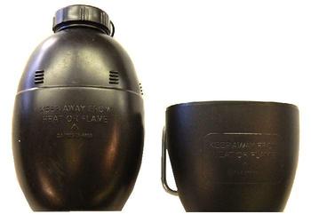 NATO Type Water Bottle Plastic 58 Pattern Style Water Bottle And Mug Olive Or Black - main image
