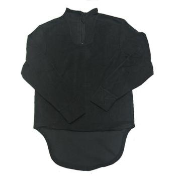 Black Cold weather Combat Undershirt Thermal Fleece British Army Issue Light Black PCS Half zip fleece ~ New - main image
