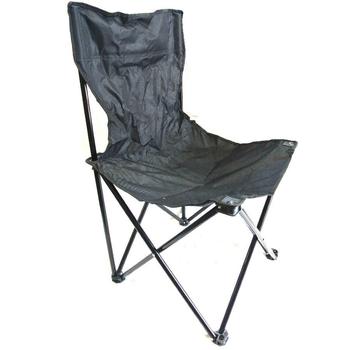 Black RTR Chair Full Size Black Military Issue Folding Easy Chair Like New - main image