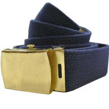 Blue webbing belt New Military issue 1 inch 30mm belt with buckle - main image