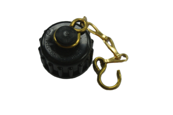 NATO Cap Screw Cap And Chain For NATO Military Issue Water Container Large Or Small Black CT019C - main image