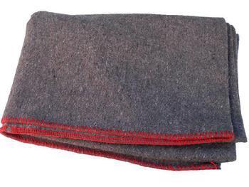 Blanket Assorted Blankets grey / brown with Stitch Trimmed Edges  - main image