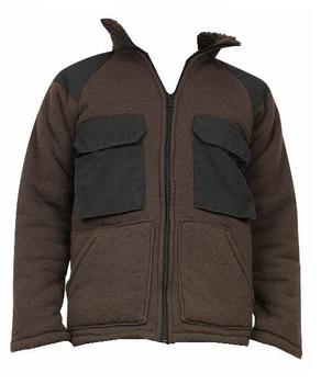 Cold Weather US Military Issue ECW Fibre Pile Brown Bear Zip Jacket - main image