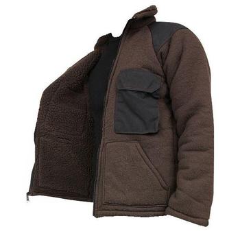 Cold Weather US Military Issue ECW Fibre Pile Brown Bear Zip Jacket - main image