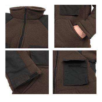 Cold Weather US Military Issue ECW Fibre Pile Brown Bear Zip Jacket - main image