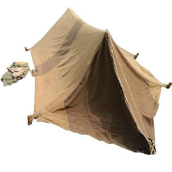 Pup Tent, WWII Brtish Army Brown / Tan Canvas wartime 2 Man Pup tent - main image