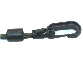 Black Plastic Bungee ends to make your own pack of 2 - main image