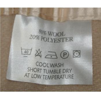 Wool Blanket British Army Issue Officers Single / Double size Blankets New 80% Wool Biscuit / Cream / White - main image