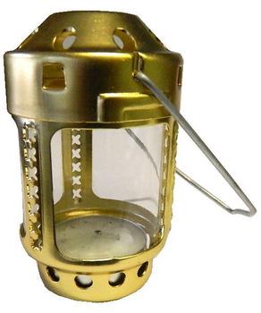 Candle lantern - brass finish anodised aluminium - main image