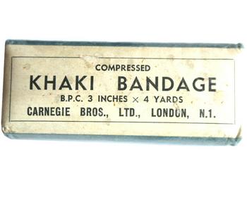 Vintage Khaki Open Wove Bandage - main image
