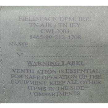 New DPM Bergen Field Pack DPM IRR TN AJK / TN IEY, Backpack Bowman Clansman Electronic Device Bag - main image