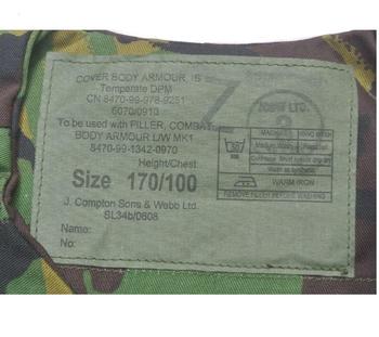 Woodland DPM Body Armour Cover  - main image