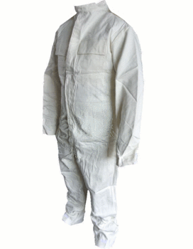 White Cotton Coverall New Military Issue Fire Retardant General Service / Action Overall - New - main image