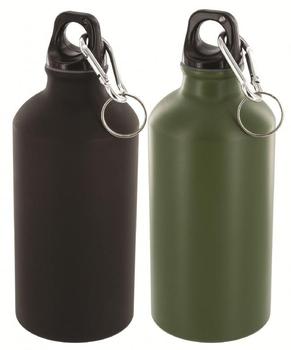 Aluminium Drinks Bottle In 500 ml Or 1 litre Sizes Black Or Olive New CP201 - main image