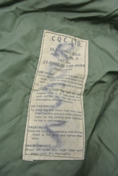 Arctic Sleeping Bag Old School Down / Feather Filled Sleeping Bag With Slug Outer And Liner - main image