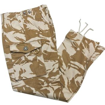 Genuine British Army Desert DPM Combat Trousers – Lightweight Cotton Blend, Cargo Pockets, Vintage