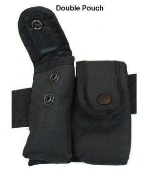 Security Patrol Belt Pouch System Black Pouch Set With Belt - main image