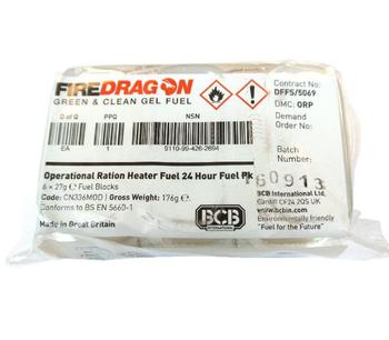 Solid Fuel Fire Dragon Green And Clean Box Of 6 Firedragon Military Bushcraft - main image