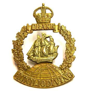 War Raised RN Division Badges Anson Drake Hawke Hood Howe And Nelson - main image