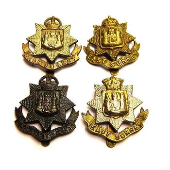 East Surrey Infantry Regiment Cap Badges - main image