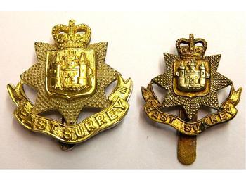 East Surrey Infantry Regiment Cap Badges - main image