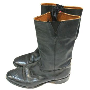 Black tall riding boot - main image