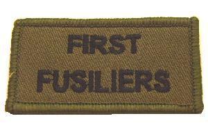 Subdued Cloth badge Of The First Fusiliers - main image