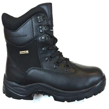 Black waterproof and breathable hi-leg boot - main image