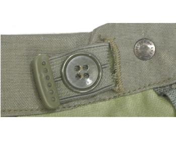 Olive Green French Military Issue Gore-tex Full Zipped Over Trousers  - main image