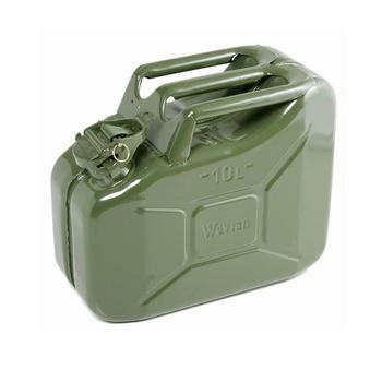 Metal Jerry Can 10 Litre Metal Jerry Can - olive green military colour - new - main image