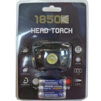 1850 Branded 87 Lumen Super Bright Head Torch - main image