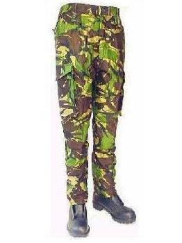 Genuine British Army Issue Used 1985 Pattern 1/2 Lined DPM Camo Combat Trousers  - main image