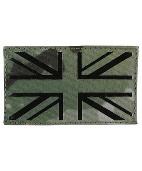 BTP Multicam Laser Cut Union Flag Large Patch 85mm x 50mm Or 50 x 30mm - main image