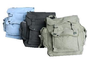 Canvas Large Pack Haversack Large Webbing Bag Canvas With Pockets (BP007) - main image