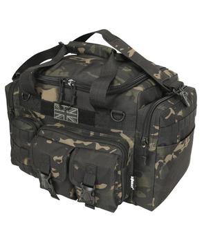 Saxon Holdall Molle compatible Military Style Carry Bag In Black MT Camo - main image