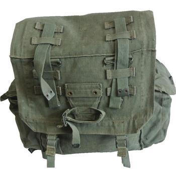 British Army Issue 44 pattern Jungle Webbing Olive Haversack Large Pack - main image