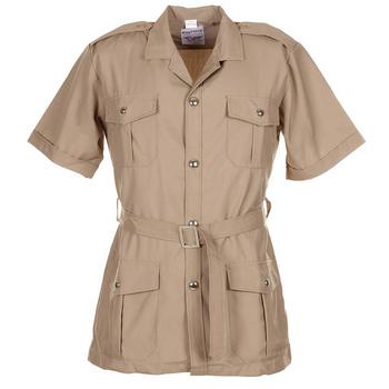 Tropical RAF Style Short Sleeved Sand Safari Shirt With Belt, New - main image