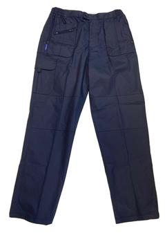 Zipped Blue Action Trouser - main image