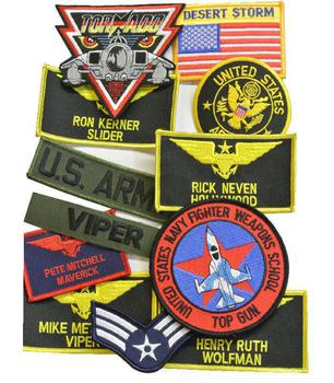 Pack Of 12 U.S Army Sew On Badges - main image