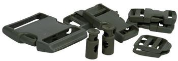 Buckle Accessory Set 9 Spare Buckles / Toggles In Black, Coyote  Or Olive, New - main image